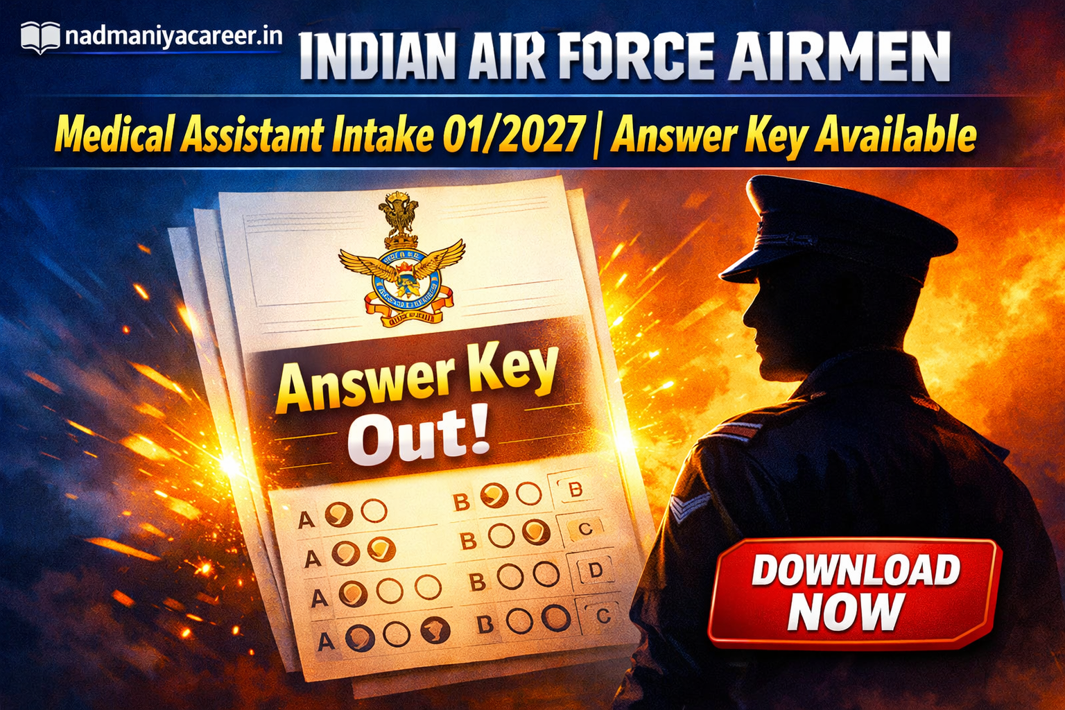 Indian Air Force Airmen Medical Assistant Answer Key 2026